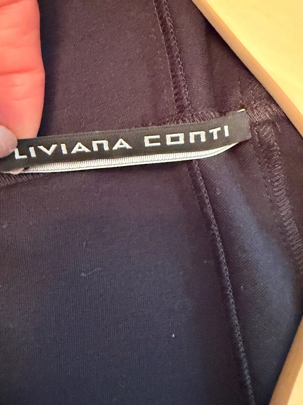 Liviana Conti Made in Italy Navy & Black Skirt Suit Set